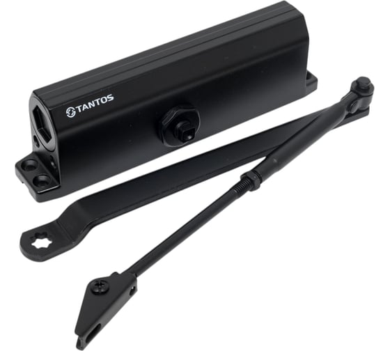 Изображение товара Дверной доводчик Tantos TS-DC120 черный, морозостойкий, с усилием EN5 для дверей весом до 150 кг 00-00186802