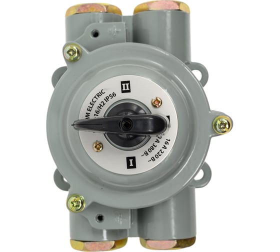 Изображение товара Пакетный переключатель TDM ELECTRIC ПП 2-16/Н2 2П 16А 220В, силуминовый корпус, IP56 SQ0723-0073