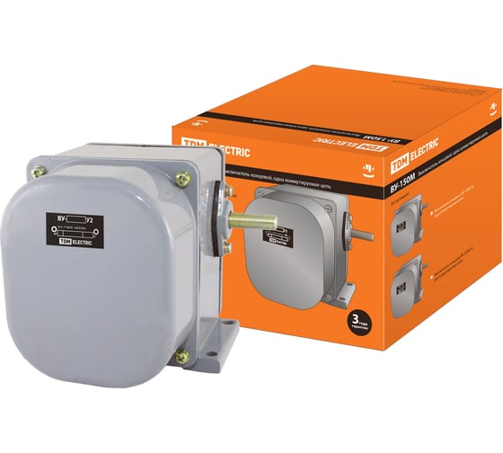 Изображение товара Концевой выключатель TDM ELECTRIC ВУ-150М У2, одна коммутационная цепь, IP44 SQ0732-0024