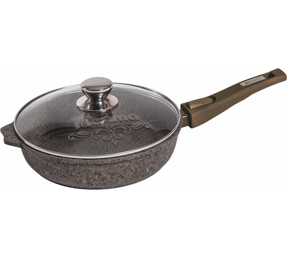 Изображение товара Сковорода Мечта АП Premium mokko 22 см, со съемной ручкой и стеклянной крышкой с022902