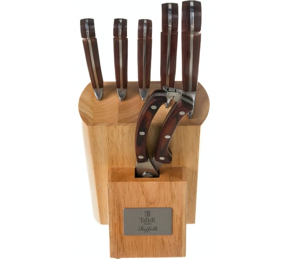 Изображение товара Набор ножей TALLER Саффолк 7 предметов, лезвия 420S45 TR-22001