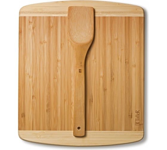 Изображение товара Разделочная доска TALLER с лопаткой, 29,5х34,5х1,9 см, лопатка 30,5 см TR-52204
