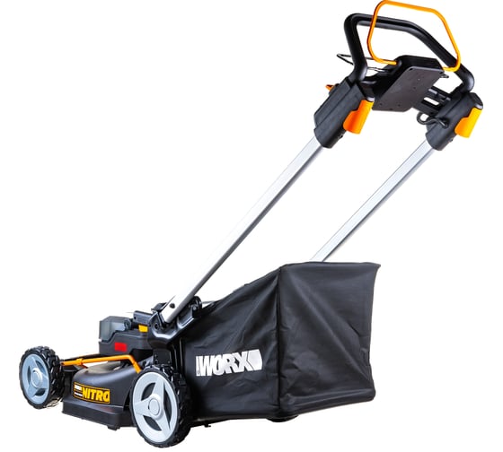 Изображение товара Аккумуляторная самоходная газонокосилка WORX 40 В, АКБ 4 А*ч х2, ЗУ 2А х2 WG749E