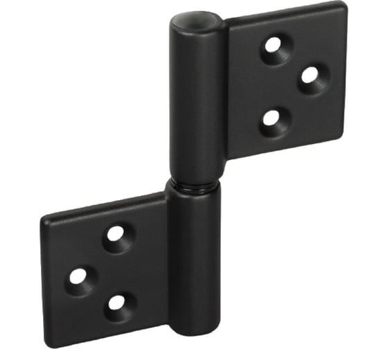 Изображение товара Карточная петля с круглой осью MORELLI CH-R 85x82 B, разобранная, цвет черный 9012499