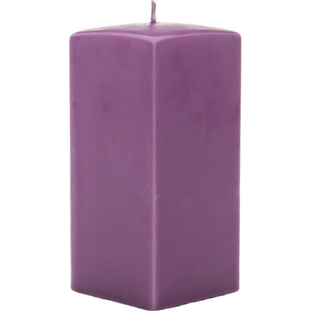 Квадратная свеча Lumi свеча фигурная баблс большой куб 5х5х5 см фиолетовый в коробке