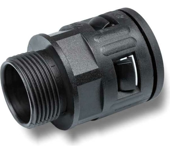 Изображение товара Муфта для гофрированных труб Weyer WQG-M25B/AD25.5 коннектор прямой нар. M25x1.5 WE0204400