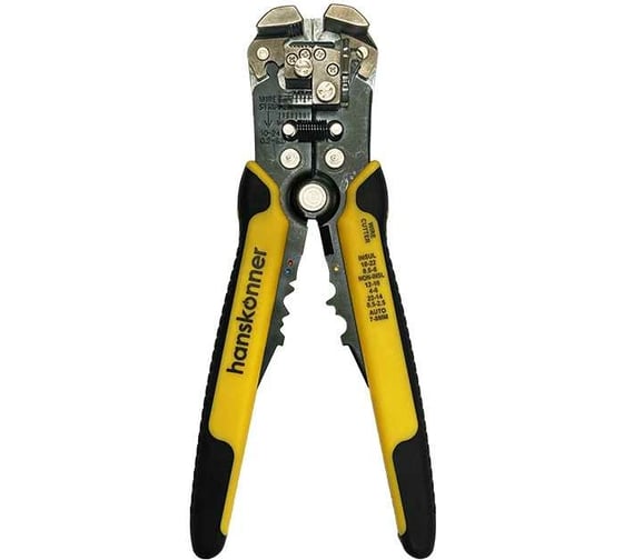 Изображение товара Щипцы (стриппер) для зачистки электропроводов Hanskonner кримпер, кусачки, 210мм HK1020-01-W210