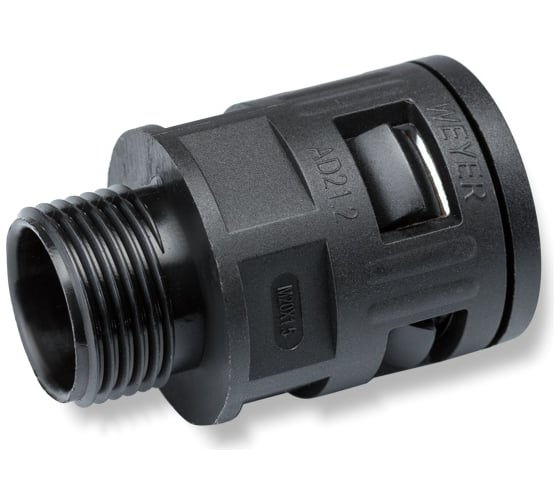 Изображение товара Муфта для гофрированных труб Weyer WQG1-M20B/AD21.2 коннектор прямой нар. M20x1.5 WE0104000