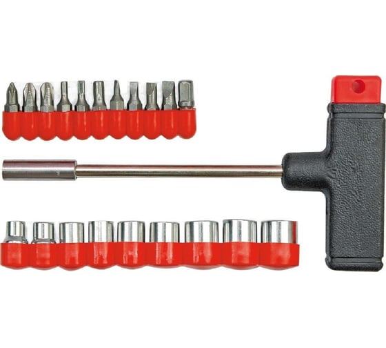 Изображение товара Отвертка TOYA с Т-образной ручкой и насадками 20шт 65100