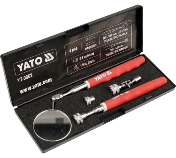 Изображение товара Проверочный набор держатель / зеркало YATO YT-0662 36950662 092 1