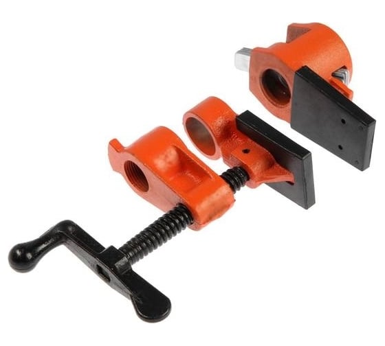 Изображение товара Трубная струбцина ТУНДРА , резиновые накладки, 3/4 5255007