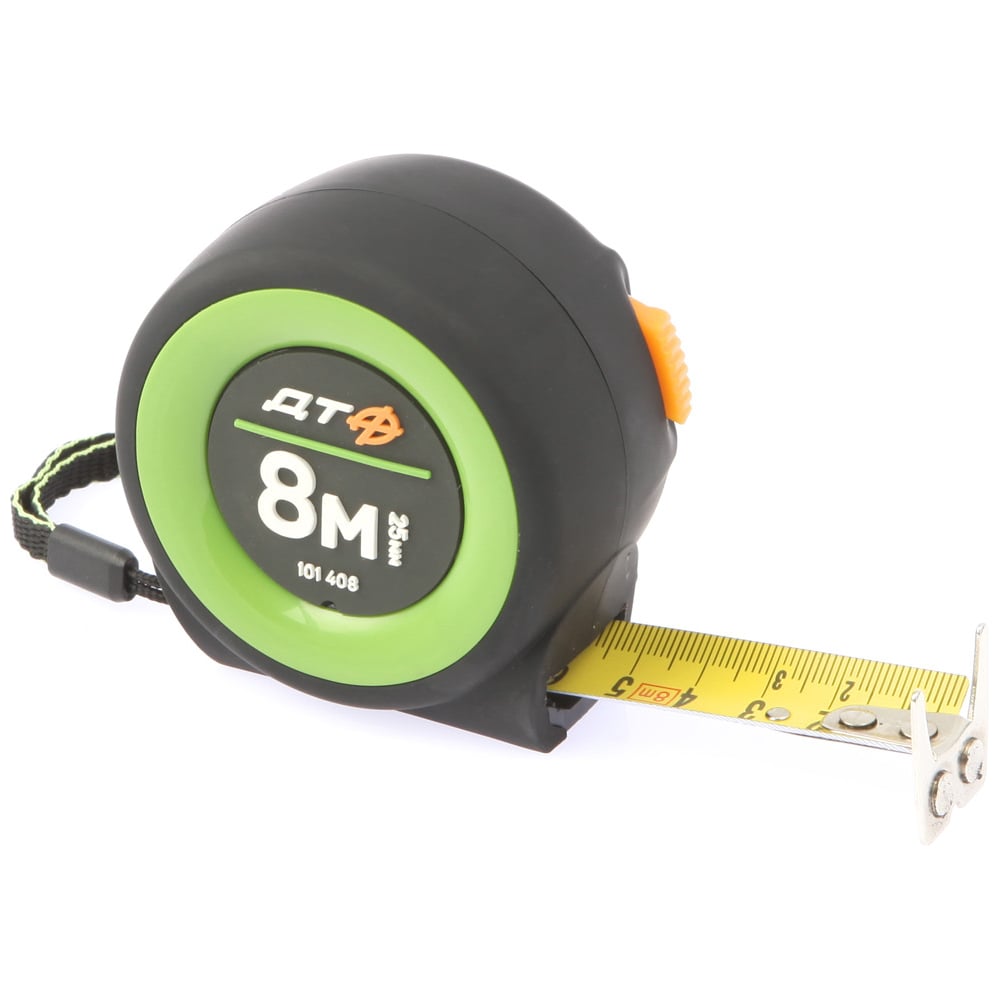 Изображение товара Рулетка Дело Техники в обрезиненном корпусе Компакт 8м×25мм 101408