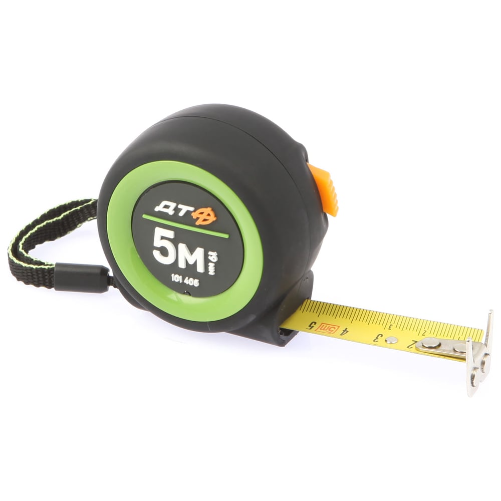Изображение товара Рулетка 5м, 19мм, обрезиненный корпус, стальная лента, бренд Дело Техники