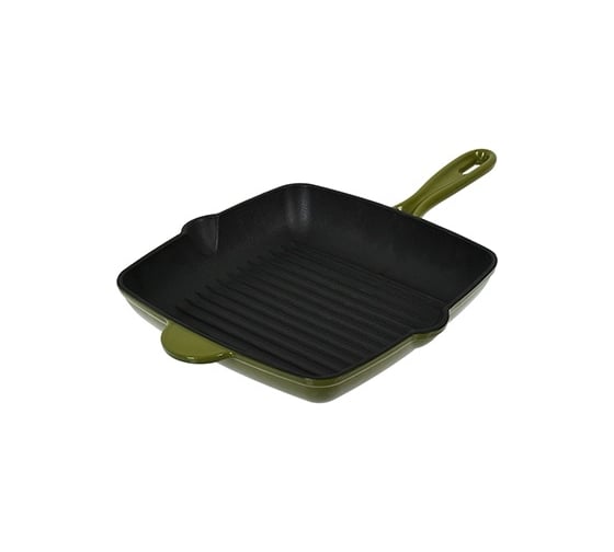 Изображение товара Чугунная эмалированная сковорода - гриль для стейков BOYSCOUT 24x24 см 61592