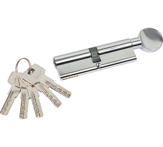 Изображение товара Цилиндровый механизм Вантаж 5 ключей, хром ZС100,50Cx50 СР