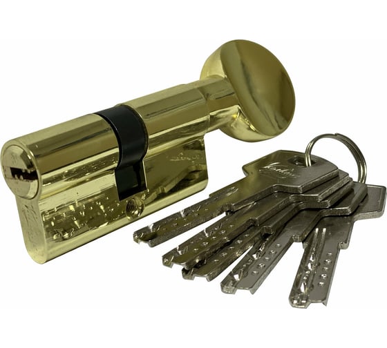 Изображение товара Цилиндровый механизм Вантаж 5 ключей, матовое золото P80,30X50 SB