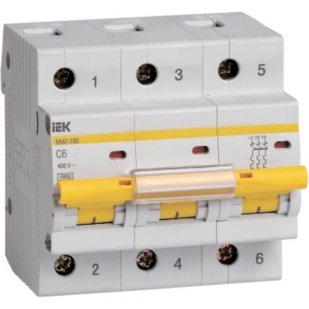 Автоматический выключатель IEK - MVA40-3-006-C