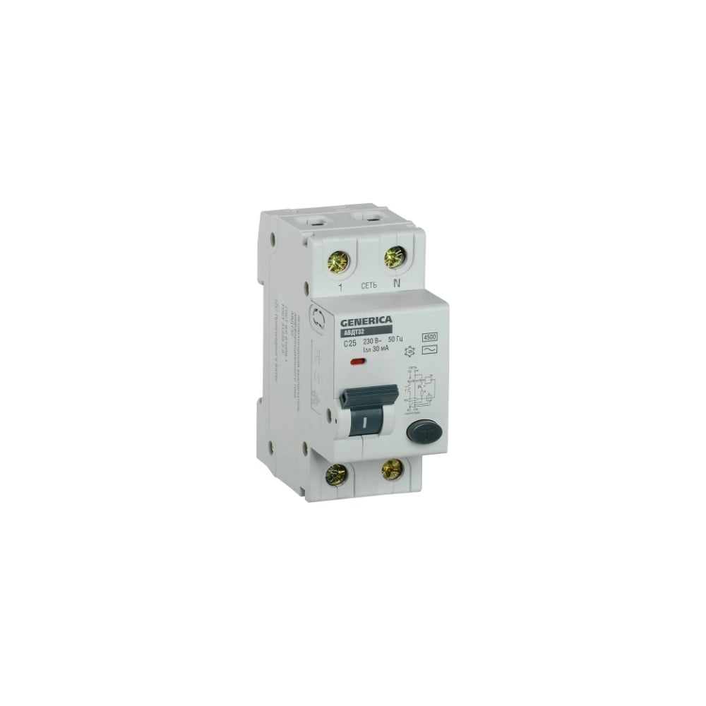 Автоматический выключатель дифференциального тока GENERICA - MAD25-5-025-C-30