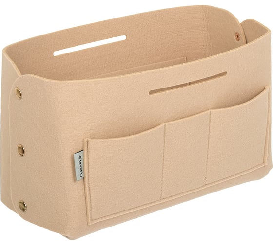 Изображение товара Органайзер для хранения QWERTY из фетра, 28x13x16,5 см, 6 л, цвет бежевый 66530