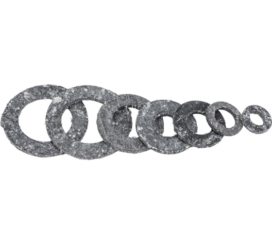 Изображение товара Набор №16 Сантехник Сантехкреп паронитовые прокладки 1/4"- 1 дюйм 2.7.16.