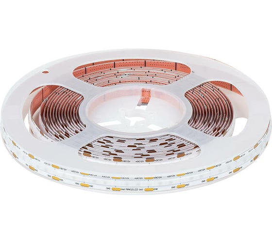 Изображение товара Светодиодная лента MAKSILED COB 12В, 504д/м, 12Вт/м, IP20, 130лм/м, синий ML-R504-COB-B-S