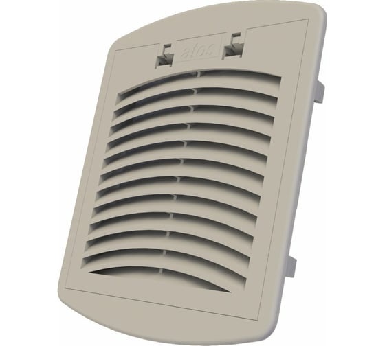 Изображение товара Решётка вентиляционная светло-серая с фильтром, 125х125 мм, пластик ABS РВ01.36.7035 ТРИЗАМ TRZ0071