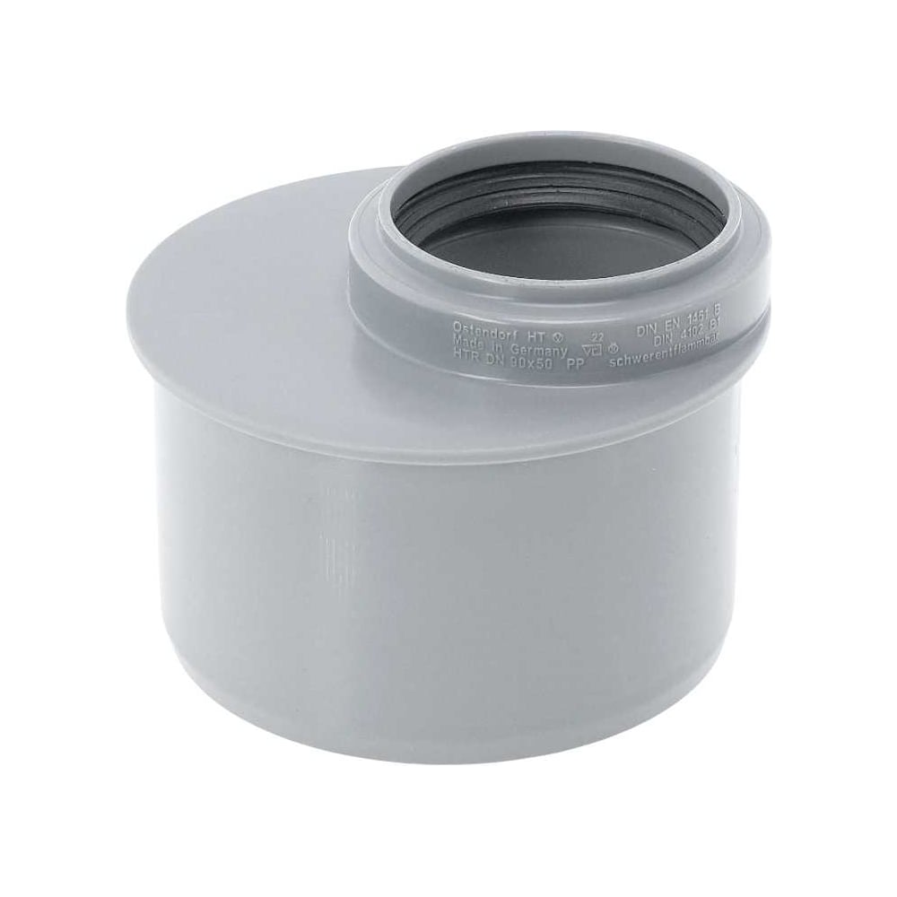 Изображение товара Короткая редукция Ostendorf HTRK 90/50 мм для внутренней канализации из ПП