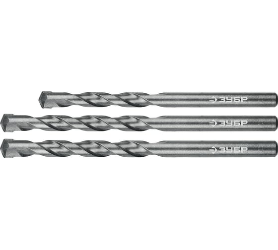 Изображение товара Набор сверл по бетону ЗУБР 3 шт, 6-8-10 мм 2922-H3_z01