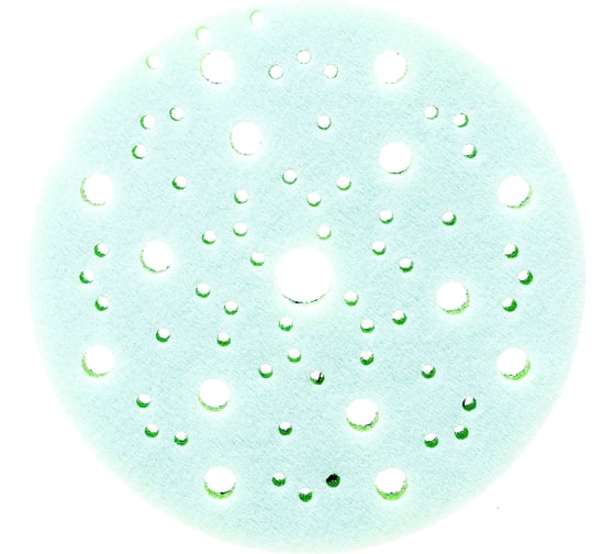 Изображение товара Прокладка защитная средней жесткости на поролоне 10 мм, зеленая, на диск-подошву диаметр 150 мм 67 отверстий Jeta PRO 591501067G