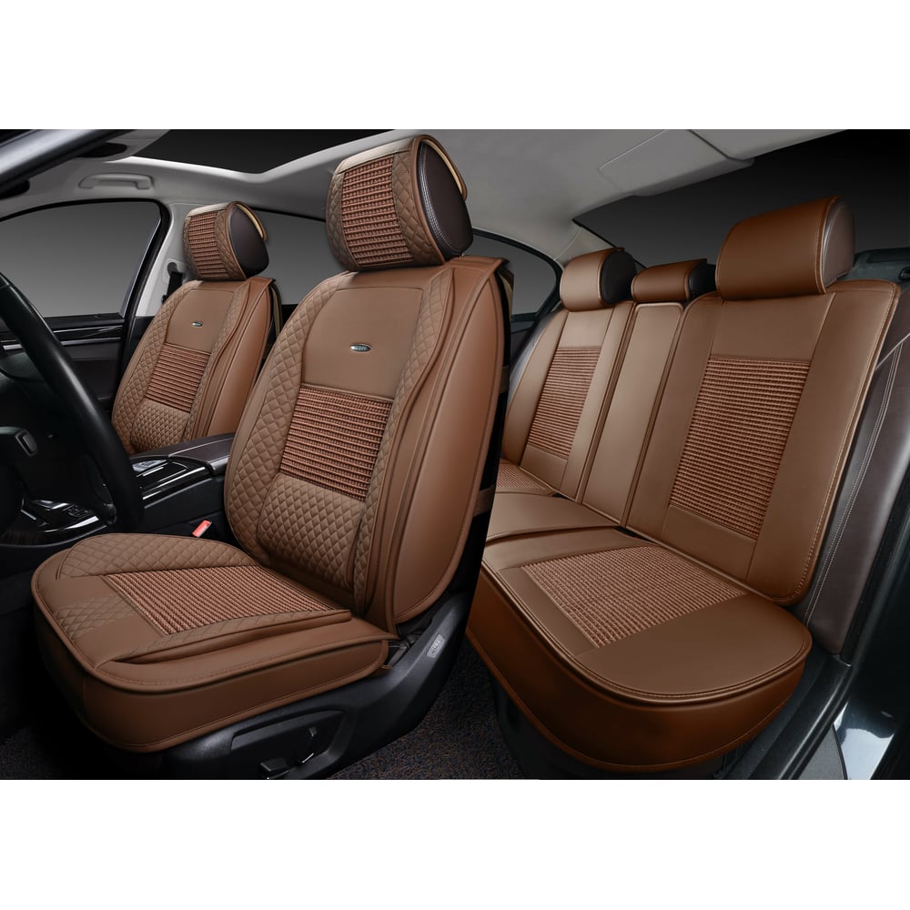 Изображение товара Накидки PSV3D PREMIUM Lint коричневые универсальные для автомобиля