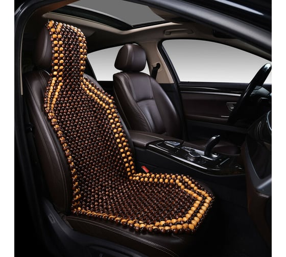 Изображение товара Массажная накидка PSV P2002 BIG большая, коричневая, деревянные косточки, 1 шт. 132716