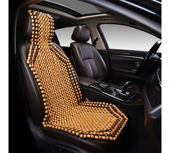 Изображение товара Массажная накидка PSV P2002 BIG большая, деревянные косточки, бежевый, 1 шт. 132717