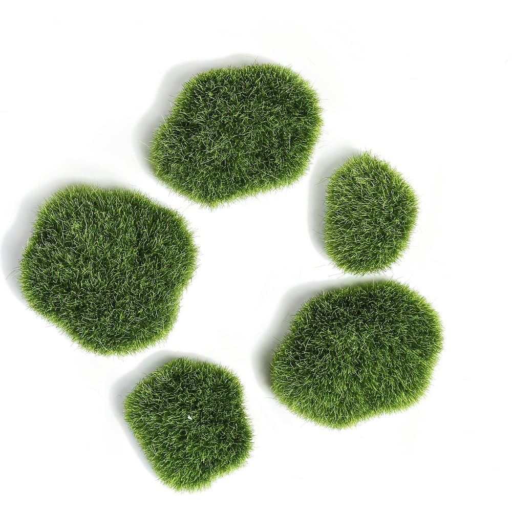 Изображение товара Искусственный мох Камни 5 шт. для ландшафтного оформления декора