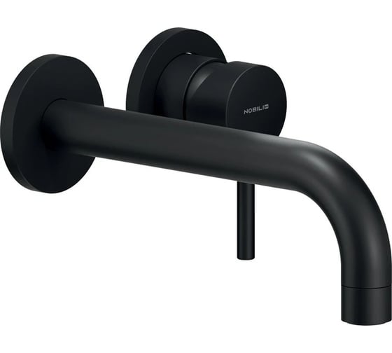 Изображение товара Смеситель для раковины (внешняя часть) NOBILI LIVE матовый черный LV00199/1BM 00000063190