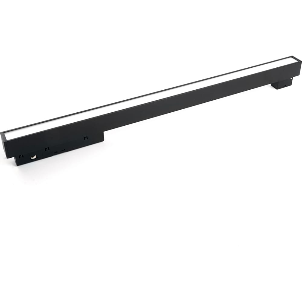 Трековый низковольтный светодиодный магнитный светильник FERON, цвет черный 41940 MGN302 - фото 1