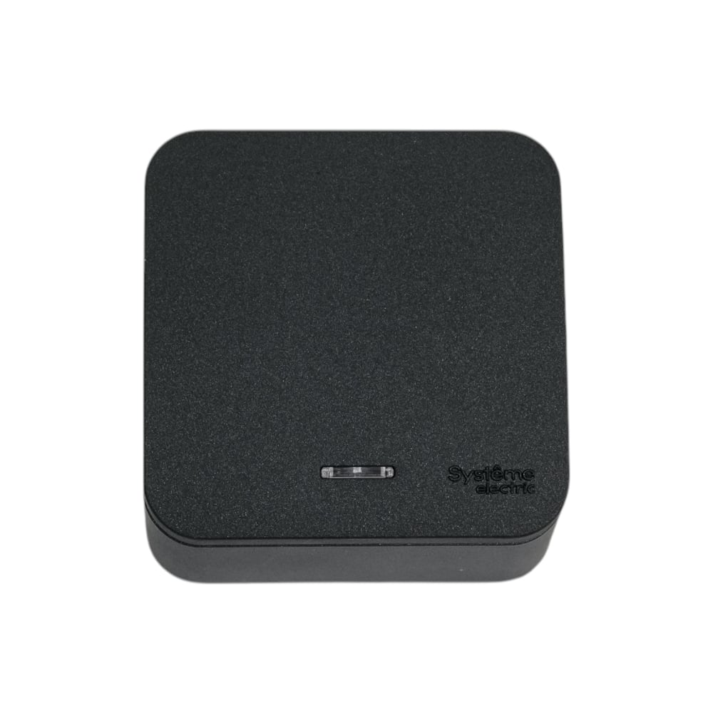 Изображение товара 1-клавишный переключатель Systeme Electric Blanca наружный Антрацит с подсветкой 10А SE BLNVA106116