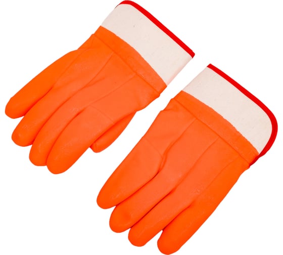 Изображение товара Перчатки с начесом Armprotect НМС, ПВХ, оранжевый, подкладка х/б, р11 6100W 4631161387820