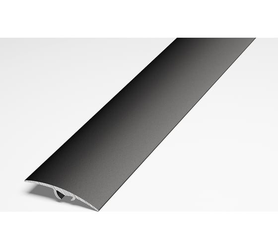 Изображение товара Порог разноуровневый алюминиевый Лука 41 мм, 2,7 м, декоративный, Черный УТ000021832