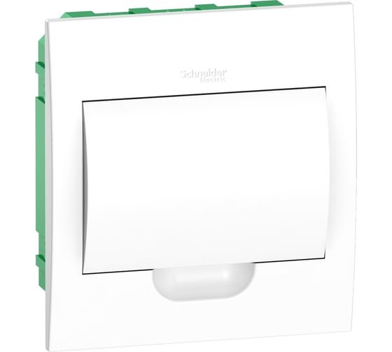 Изображение товара Встраиваемый корпус Systeme Electric ( Schneider Electric) City9 Box с белой дверцей 1ряд/8мод (ранее MIP22108) EZ9E108P2FRU