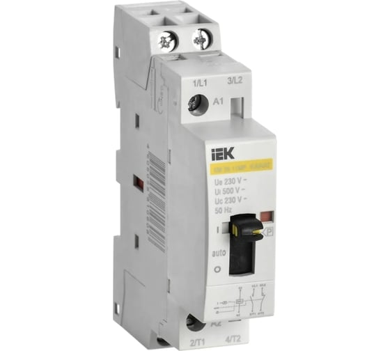 Изображение товара Модульный контактор с ручным управлением IEK КМ20-11МР AC KARAT MKK12-20-11