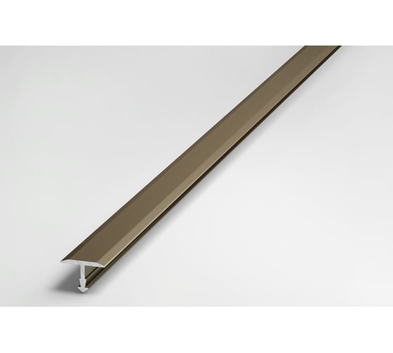 Изображение товара Порог одноуровневый алюминиевый Лука 13 мм, 2,7 м, анодированный, Шампань УТ000039394