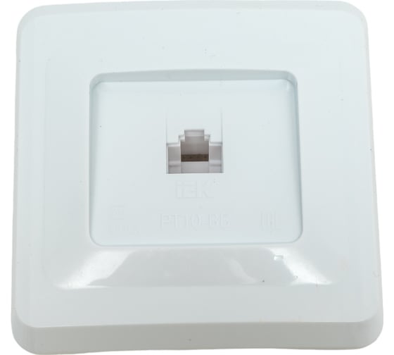 Изображение товара РТ10-ВБ Розетка 1-ая телефонная RJ11 ВЕГА GENERICA белый ETV10-K01-DM
