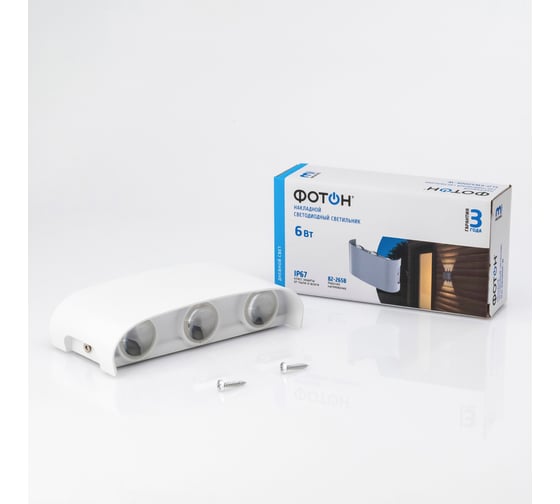 Изображение товара Светодиодный накладной светильник ФОТОН SLO- 6W4000K-W, белый 24743