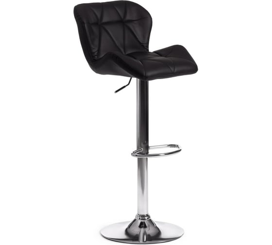 Изображение товара Барный стул Tetchair BIAGGIO KY717 металл/экокожа, 44x50x83-103 см, 2 шт черный/хром 15101