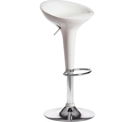Изображение товара Барный стул Tetchair NAIL KY801 металл/пластик, 42x44x67-88 см, 2 шт белый/хром 15090
