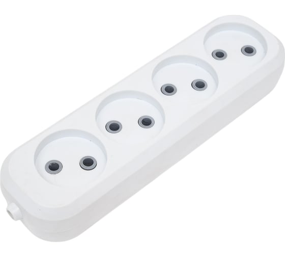 Изображение товара Розеточная колодка REXANT 4 гнезда без заземления 11-8715