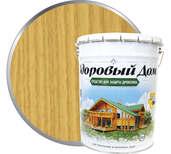Изображение товара Деревозащитное средство Здоровый дом сосна, 20 л 90000857524