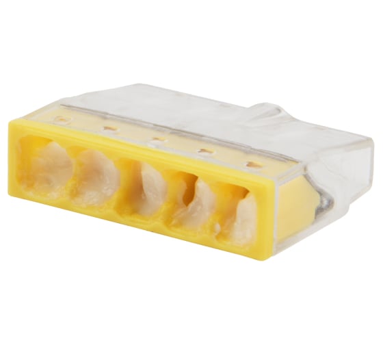 Изображение товара 5-проводная экспресс-клемма REXANT с пастой СМК 2273-245 0,5-2,5 мм2 прозрачная 100 шт 07-3219