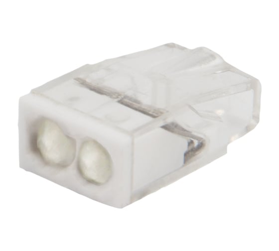 Изображение товара 2-проводная экспресс-клемма REXANT с пастой СМК 2273-242 0,5-2,5 мм2 прозрачная 100 шт 07-3216