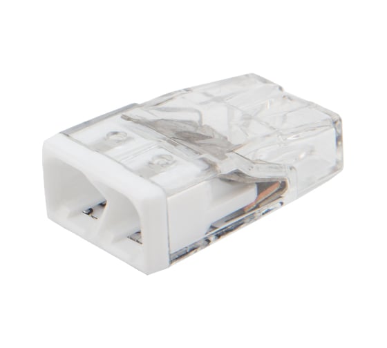 Изображение товара 2-проводная экспресс-клемма REXANT СМК 2273-202 0,5-2,5 мм2 прозрачная 100 шт 07-3211